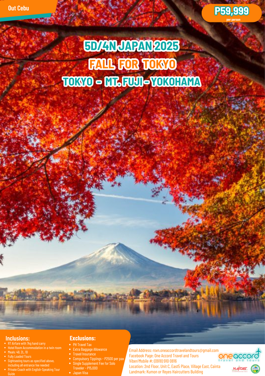 Fall for Tokyo, Cebu Out